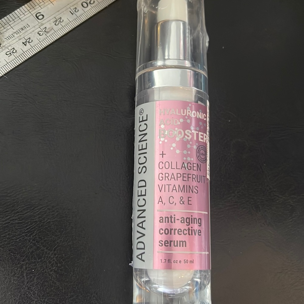 New Advanced Science Hyaluronic, Collagen, Vitamins A, C, E anti-aging serum
